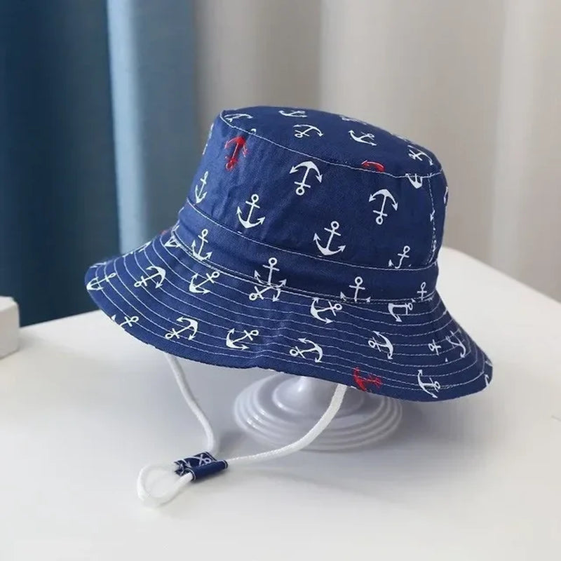 New Panama Summer Baby Girls Hat Beach Sun Cap Travel Boys Fisherman Cap Outdoor Children Bucket Hats Cotton Toddler Baby Hats